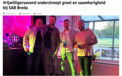 SAB Breda bedankt haar vrijwilligers en kijkt vooruit naar nieuw seizoen